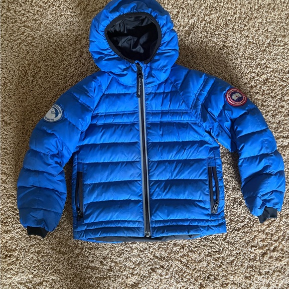 Canada Goose Black and Blue Puffer Jacket - Picture 1 of 6